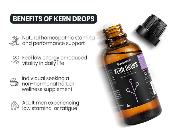 Kern Drops Man Enhancement Stamina Power Performance Homoeopathic Medicine