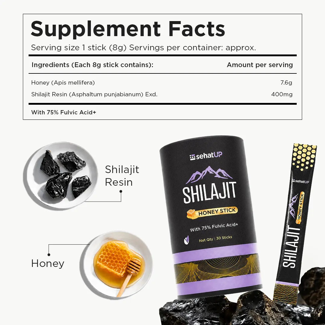 Shilajit Honey Sticks
